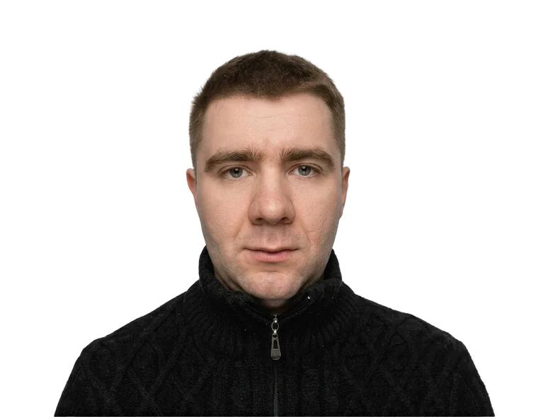 Portrait of Siarhei Matsiushonak
